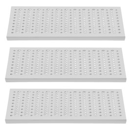 3 Packs 304 Stainless Steel Channel Drain Grate Outdoor, Outside Metal Trench Drain Covers, Durable Heavy Duty Sewer Grate for Garage,Factory,Driveway,Parking Lot Total Length 68.5in (22.8"x11.8")