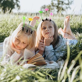 30 Pcs Bean Sprout Hair Clips, Mixed Style Plant Hairpins Flower Hair Clip Little Grass Barrette Mushroom Butterfly Headwear Hair Accessories for Women Girl School Home Party Christmas(Sunflower)