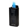 Lotus Duke Triple Torch Lighter with Cutter (Black Matte)