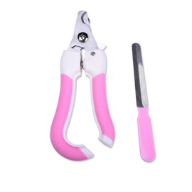 Cat Nail Clipper&Dog Nail Clipper, Sharp Blade, with Safety Guard- Avoid Over Cutting Pet Nail Clippers, Professional Pet Nail Trimmers (Pink)