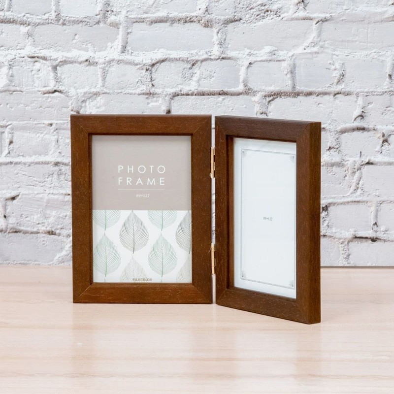 FUJICOLOR 4512TL Wood Picture Frame, Large Size x 2 Sides,