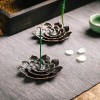GARMOLY Brass Lotus Incense Holder, Incense Sticks Burner, Incense Ash