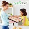 NutriChef 3-Piece Nonstick Cookie Sheets for Baking - Thick &