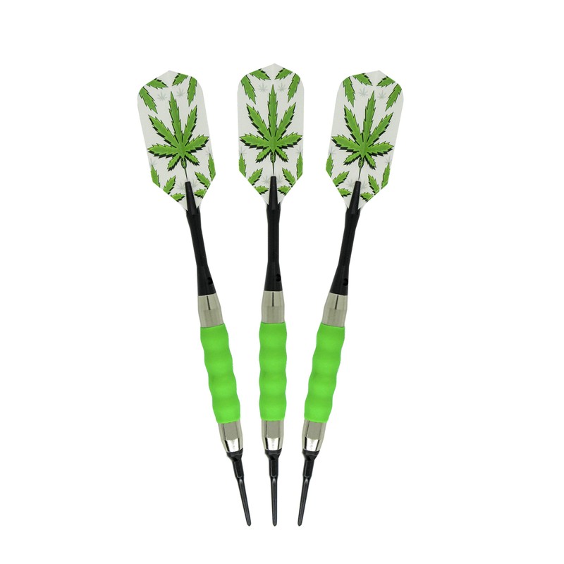 Sure Grip Viper Green Soft Tip Darts with Dart Case