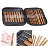 Bamboo Crochet Hooks Set with Case Ergonomic Crochet Hooks Bamboo