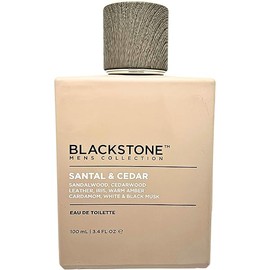 Santal & Cadar Fragrance for Men by Blackstone, 3.4 fl oz, Sandalwood, Cedarwood, Leather, Iris, Warm Amber Cardamom, White & Black Musk