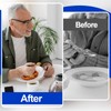 6 Pcs Spill Proof Scoop Plates with Suction Base, 9.2''