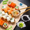 Finsink Sushi Crockery 2 People 6-Piece Ceramic Sushi Plate Set
