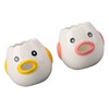 2pcs Egg Separator Ceramic Chicken Shaped Egg Yolk White Filter