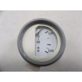 FARIA 2" ILLUMINATED TRIM GAUGE GREY BEZEL WHITE FACE GP9716A MARINE BOAT