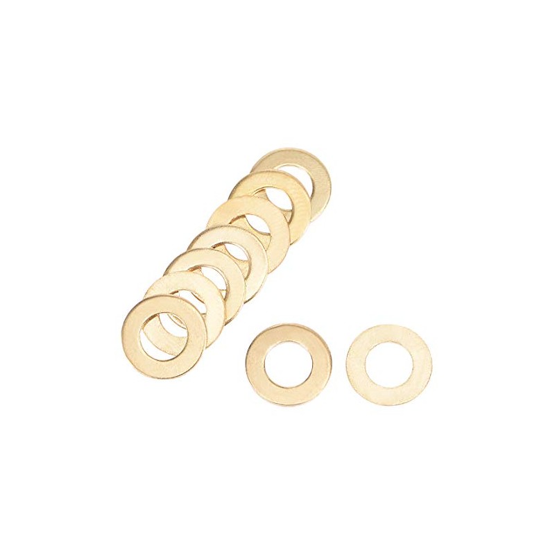 sourcing map 100Pcs 4mm x 8mm x 0.5mm Copper Flat