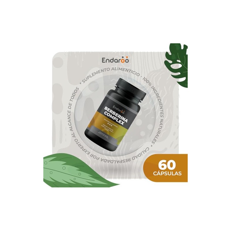 Berberina Complex | Berberina, Curcuma y Piperina | Suplemento Alimenticio