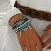 LAKIYOYO Turquoise Western Bracelets Vintage Stackable Western Cowgirl Bracelets Boho