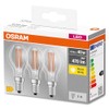 Osram LED Base Classic P Lamp, drop-shaped with E14 socket,
