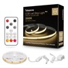 Tatazone White COB Led Strip Lights Max with RF Remote,