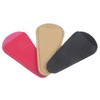 Gatuida 3pcs Portable Leather Scissors Case Black Rosy Beige Hair