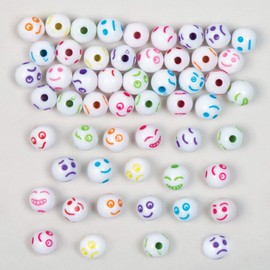Baker Ross AC685 Funny Face Beads (Pack of 300)
