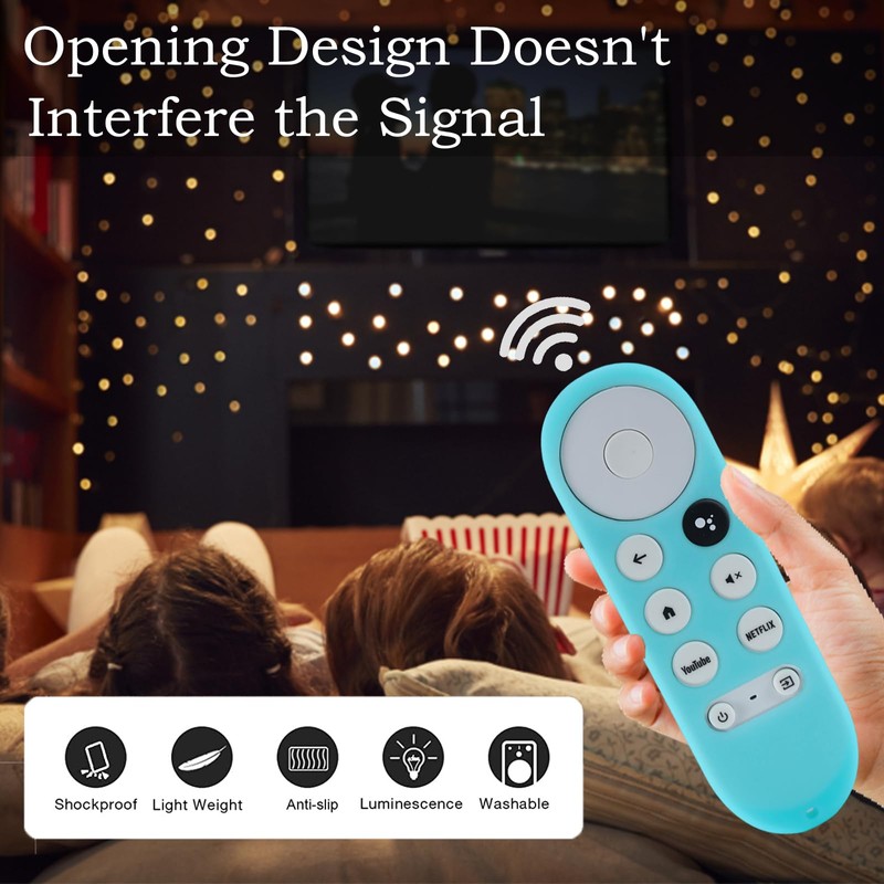 2Pack Gavyqier Remote Cover Compatible with 2020 Chromecast with Google