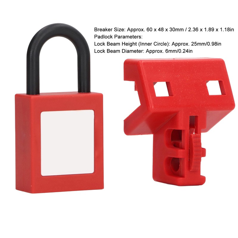 Circuit Breaker Lockout Double Pole Tagout Breaker Lock Device with