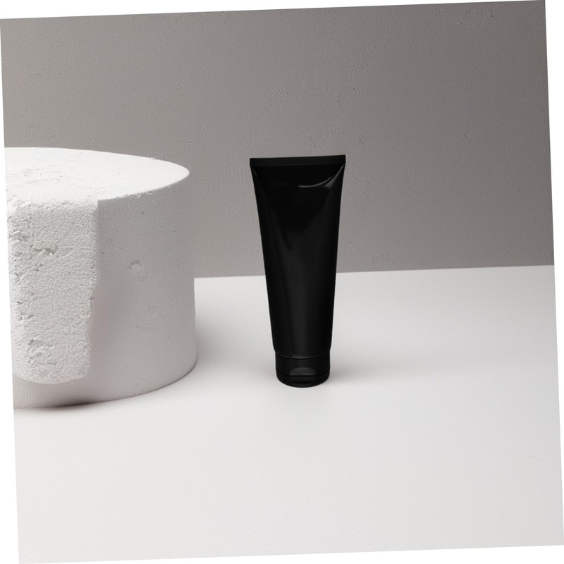 TOPPERFUN Black Gloss Plastic Cosmetic Soft Tube Large Capacity Lotion