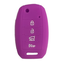Key Fob Cover for Optima Rio: 4 Buttons Silicone Remote Case Protector Fit for Kia Forte Sportage Sedona NIRO Hybird Sorento 2012 to 2023 TQ8RKE3F05 95430B2100 95430A7200 OSLOKA875T (Purple)