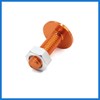 VekAuto 25pcs M6 Orange Aluminum Alloy Head Motorcycle Bolts Screws