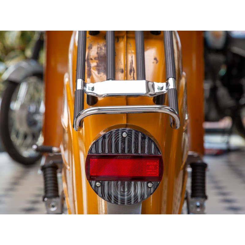 VEBCO Round Rear Light Smoke Grey with Reflector in Red,