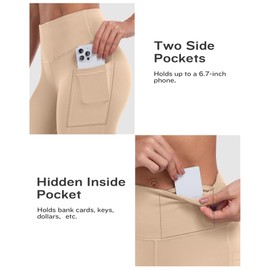 ATHVOTAR - Pantalones cortos de motociclista para mujer con bolsillos, 3 pulgadas, 5 pulgadas, 8 pulgadas, cintura alta, entrenamiento, elastano, control de abdomen, gimnasio, correr, yoga,