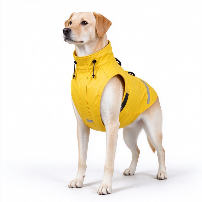 Dog Raincoat for Rainy Walks – Waterproof Polyester Jacket with