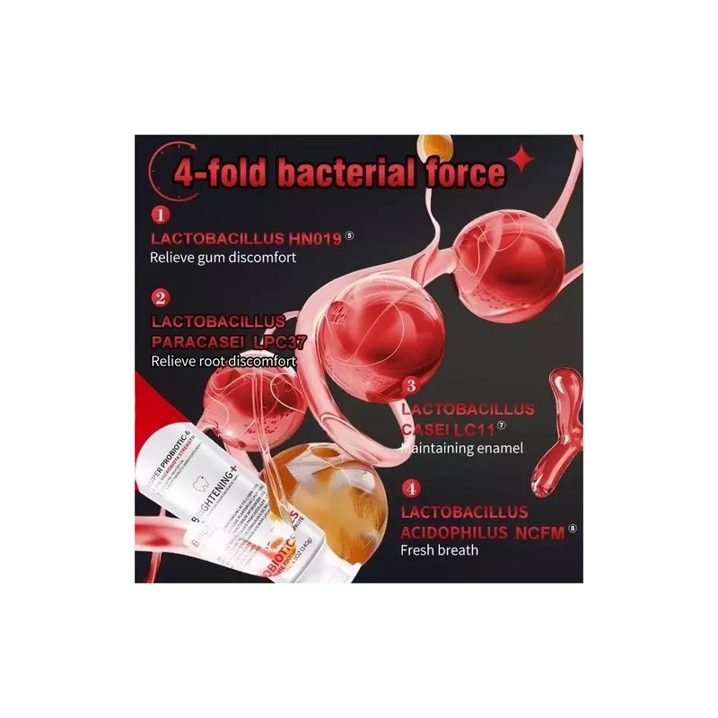 2 Pcs Pasta Dientes Blanqueadora Con Probióticos Sp-10 120g