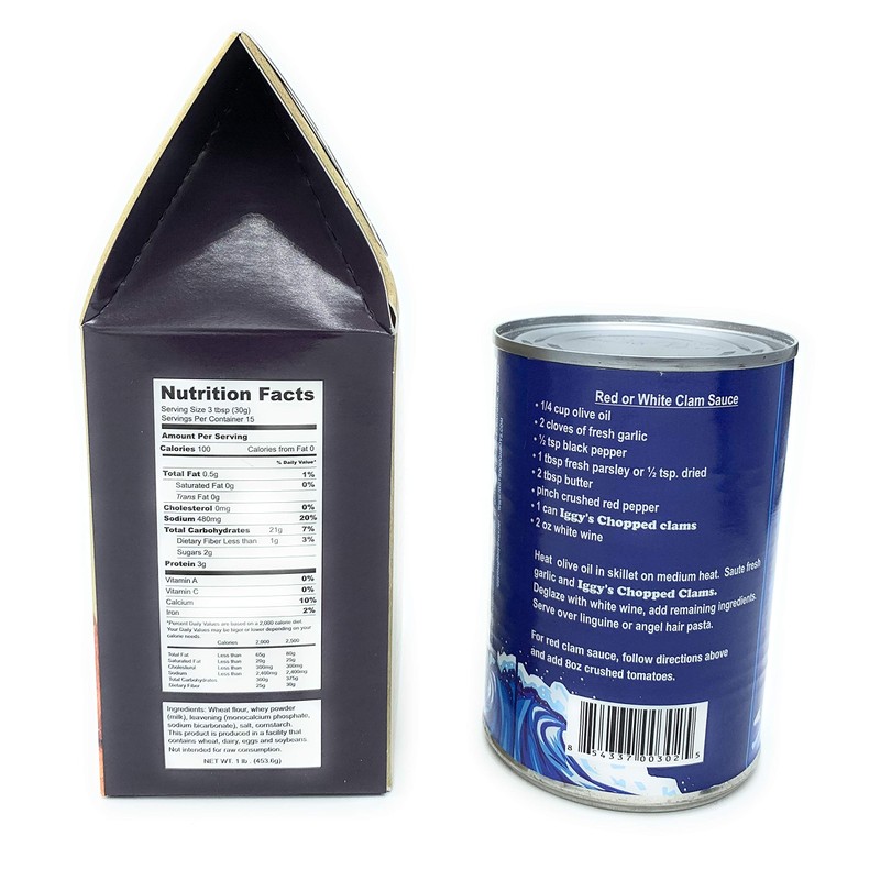 Iggy's Clam Cake Mix and Chopped Clams (Clam Cakes) NOW