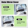 NLQR Pearly White Left Driver Side Door Rearview Mirror Cover