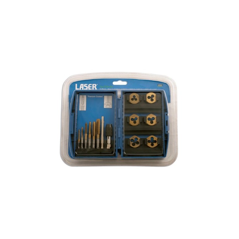 Laser 4026 Metric Tap & Die Set 13pc