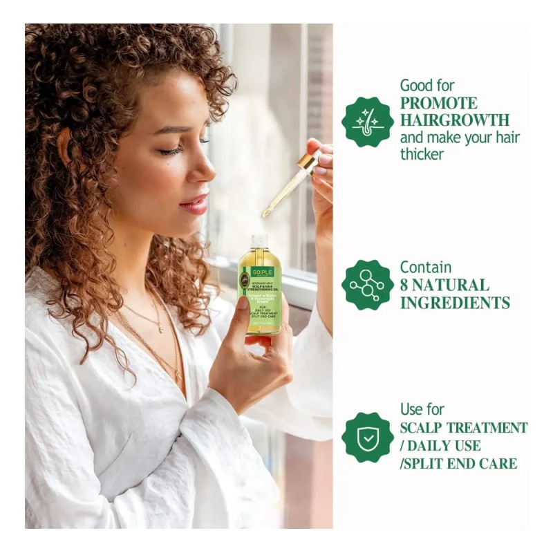 Aceite Para El Crecimiento Del Cabello Wozutunt Rosemary 90