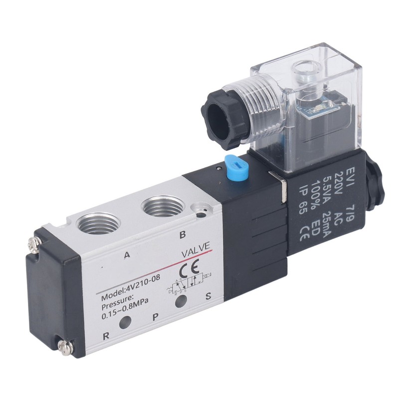 Pneumatic Solenoid Valve Electric Air Switch 2 Position 5 Way