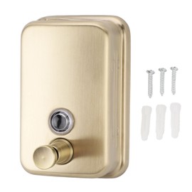 Wall Mount Commercial Soap Dispenser Large Capacity Leakproof Manual Stainless Steel Soap Dispenser for Hotel Bathroom 1000ml