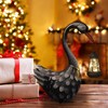 HONGLAND Solar Garden Statue Outdoor Swan Decor Bird Decor Lawn