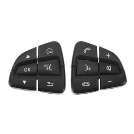 Botones de volante para Mercedes-Benz C250 C300 C350 Clase C (W205) 2016-2018 para Mercedes-Benz GLC Class Cubierta de botón de volante sustituye a No.A0999050200/A0999050300