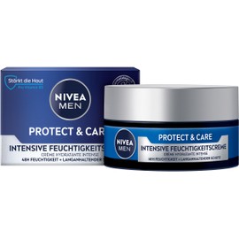 NIVEA MEN Protect & Care Intensive Feuchtigkeitscreme, beruhigende Gesichtspflege für Männer, 48h feuchtigkeitsspendende Gesichtscreme mit Aloe Vera und Pro Vitamin B5 (50 ml)