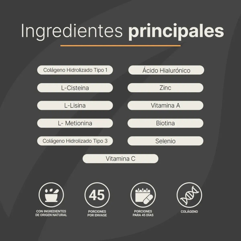 Vitaminas Cabello Mujer 180 Cápsulas Colágeno Life