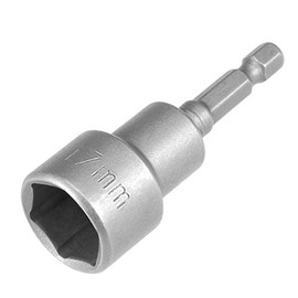 sourcingmap 1/4" Quick-Change Hex Shank 17mm Magnetic Nut Setter Driver Drill Bit, 65mm Length, Metric