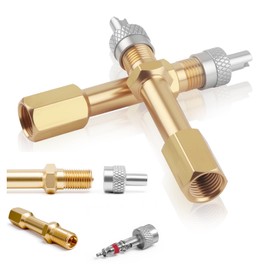 Figpade 2PCS Tire Valve Stem Extensions,50mm Tire Valve Extender with Straight Extension Design,Universal Tires Valves Extension Car Accessories for Standard American Valves