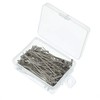 100 Pieces Stainless Steel T-Pins with Clear Box, 53mm/2 inch