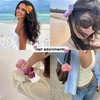 Hawaiian flower Hair Clips 4 Inch orchid Hair clip For