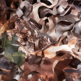 Camo Netting, Bulk Roll Camouflage Netting German Flecktarn 5 x 20 ft, Military Hunting Mesh Nets Free Cutting for Hunting Blind Sunshade Shooting Theme Party Decoration