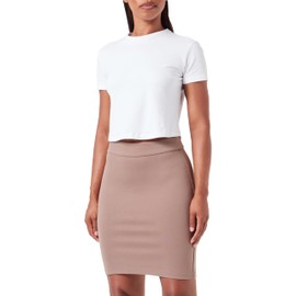 ONLY Women's Onltia Hw Pencil Slit Skirt Pnt, Walnut