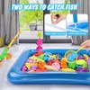 REMOKING Kid Toys 52PCS Fishing Game,Magnetic Toys with Ocean Sea