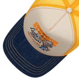 Stetson Lucky Miners Trucker Cap Men - Baseball mesh Snapback, with Peak, Lining, Lining Summer-Winter Spring Summer Autumn Winter - One Size Yellow