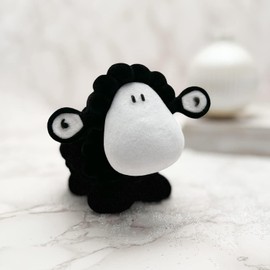 Sheepworld Wackelschaf Motif Ohne Dich ist Alles doof, Figürliches Schaf mit bewegglichem Kopfschwarz | Funny Gift, Birthday, for Christmas, 48085