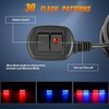 Nilight 40LED Blue Red Emergency Strobe Traffic Advisor Light Bar